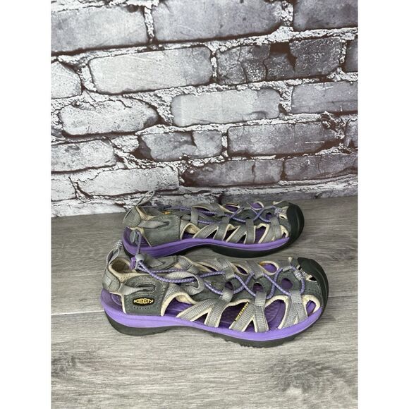Keen Purple Gray Waterproof Fisherman Hiking Trail Sandals Women Sz 8M US/38.5EU - Picture 12 of 16